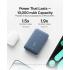 Belkin BoostCharge power bank 10000mAh, portable power bank with integrated cable PD 20W, fast charge USB-C power delivery, power bank fast charging for iPhone 16 series, iPad Pro, Galaxy S24 and more - Blue